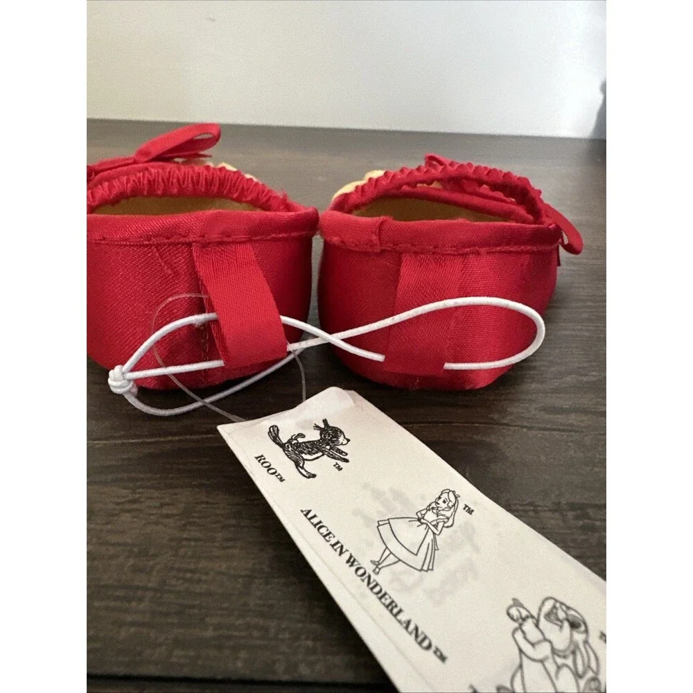 Disneyland Snow White Baby Crib Shoes Red Girls 0-6 Months